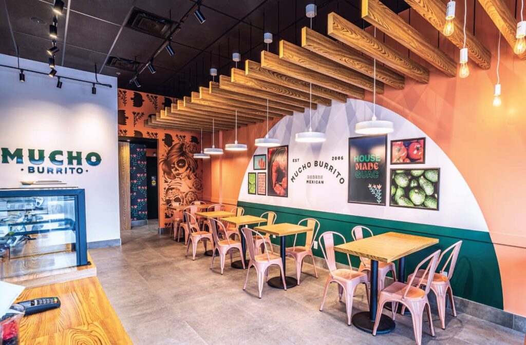 invest in a mucho burrito franchise Mucho Burrito interior